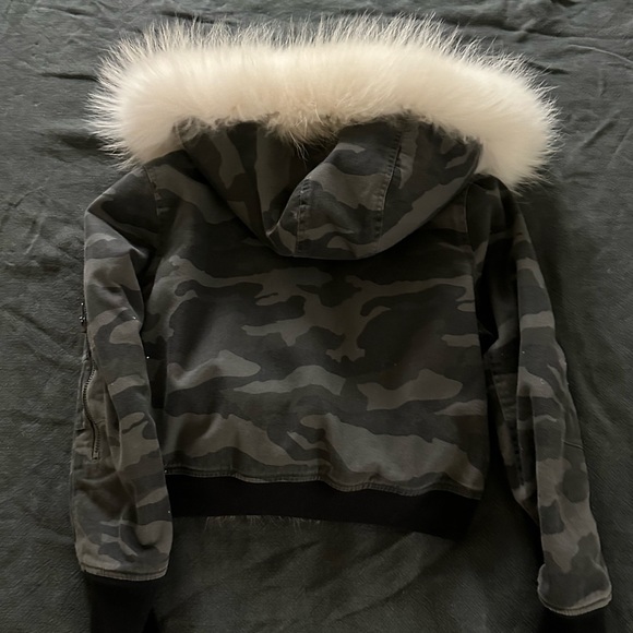 Jocelyn Fur Lined Bomber Jacket - Picture 4 of 12